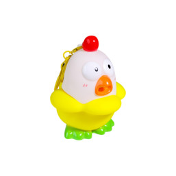 Screaming Chicken & Duck Stress-Relief Squeeze Play Clip